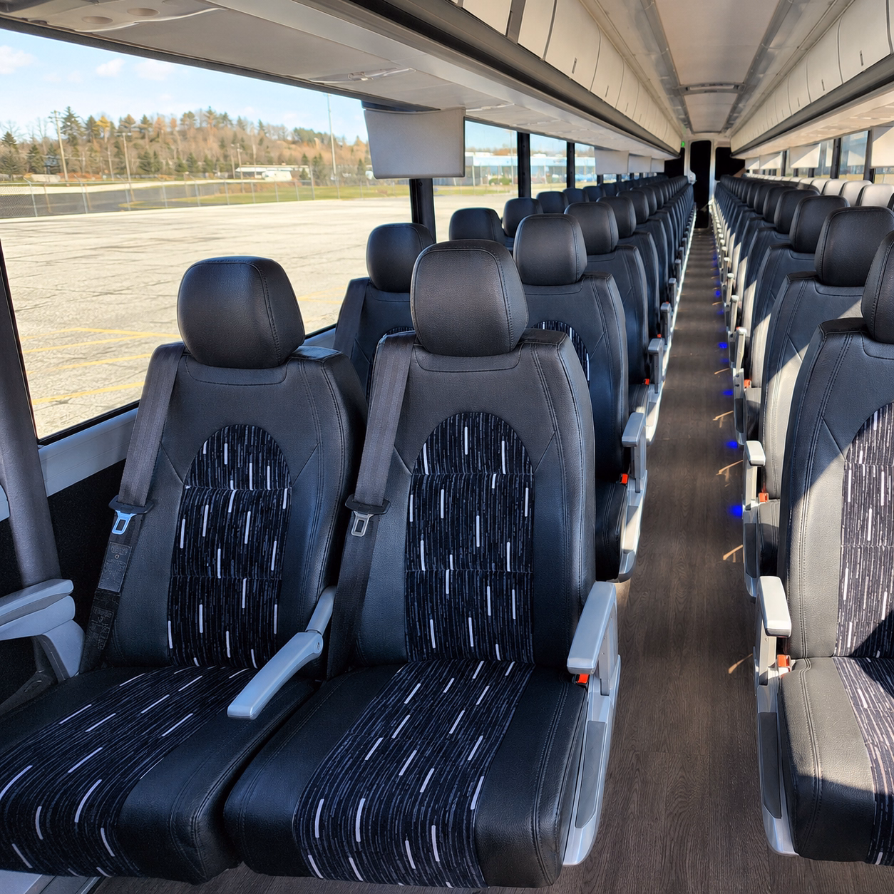 columbus airport transportation onboard seating